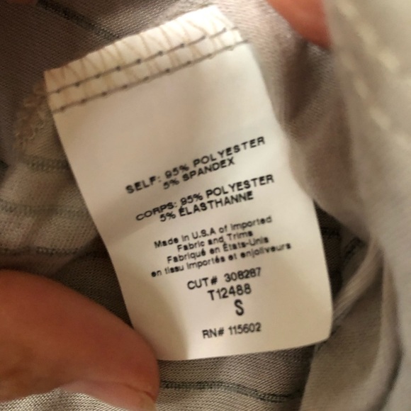 New Lush Taupe Stripe Flowy Tank Top Sz S/M - Picture 5 of 6